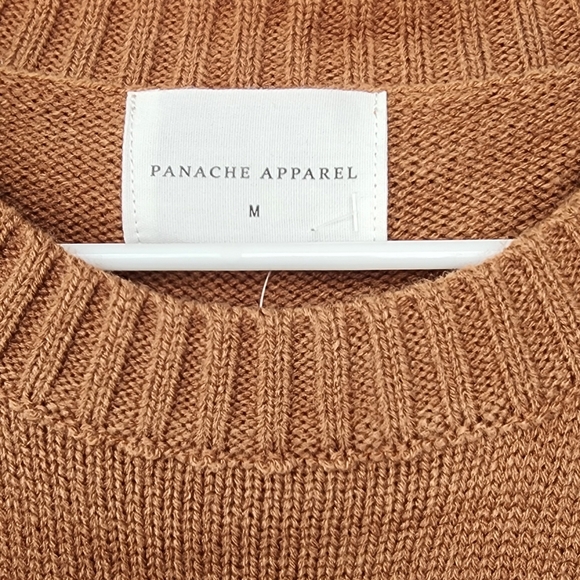 NEW PANACHE whiskey weather sweater in brown - Picture 8 of 10